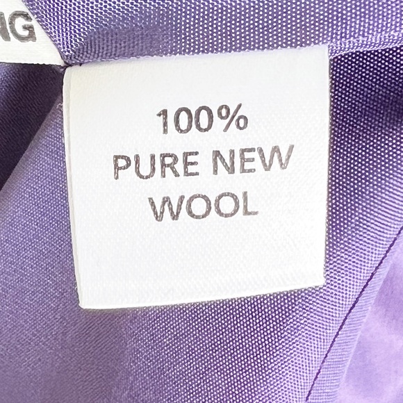 Vintage Avoca Made in Ireland Purple & Green Checked Wool Jacket Size S - Picture 11 of 11